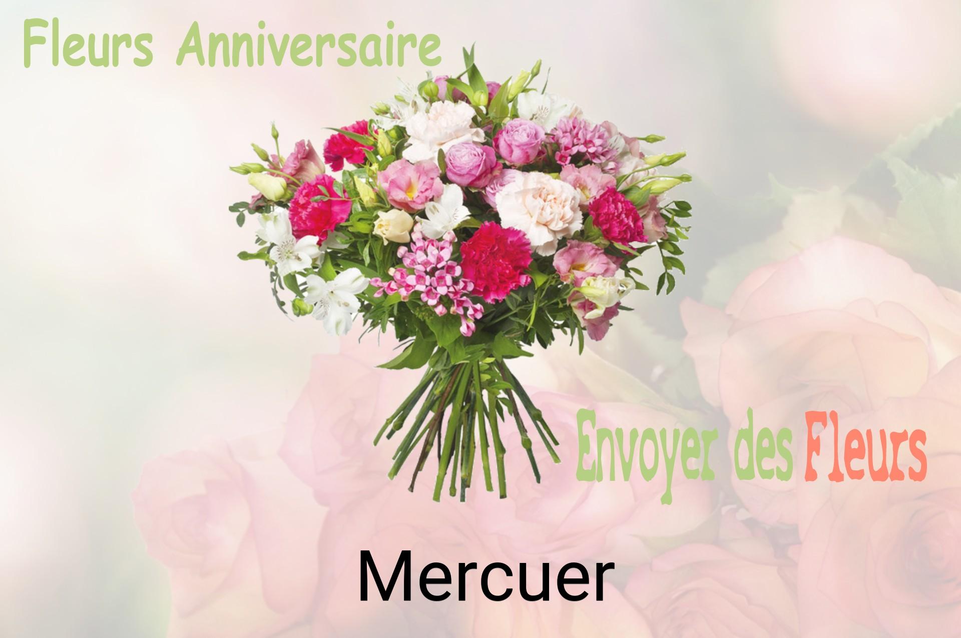Bouquet de fleurs d’anniversaire livré à Mercuer
